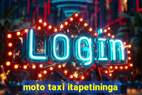 moto taxi itapetininga